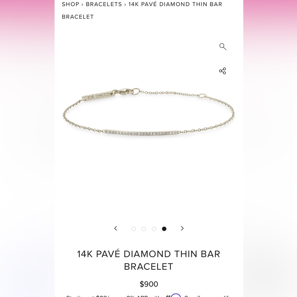 Zoe Chicco Bracelet-white gold